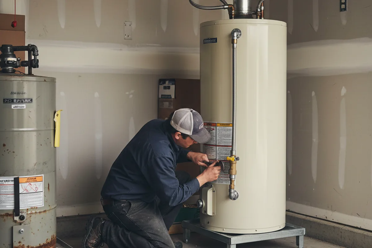 Water heater and shutoff valve replacement in Edcouch